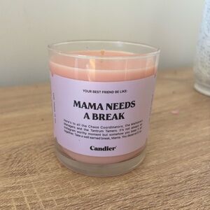 Mama needs a break candle